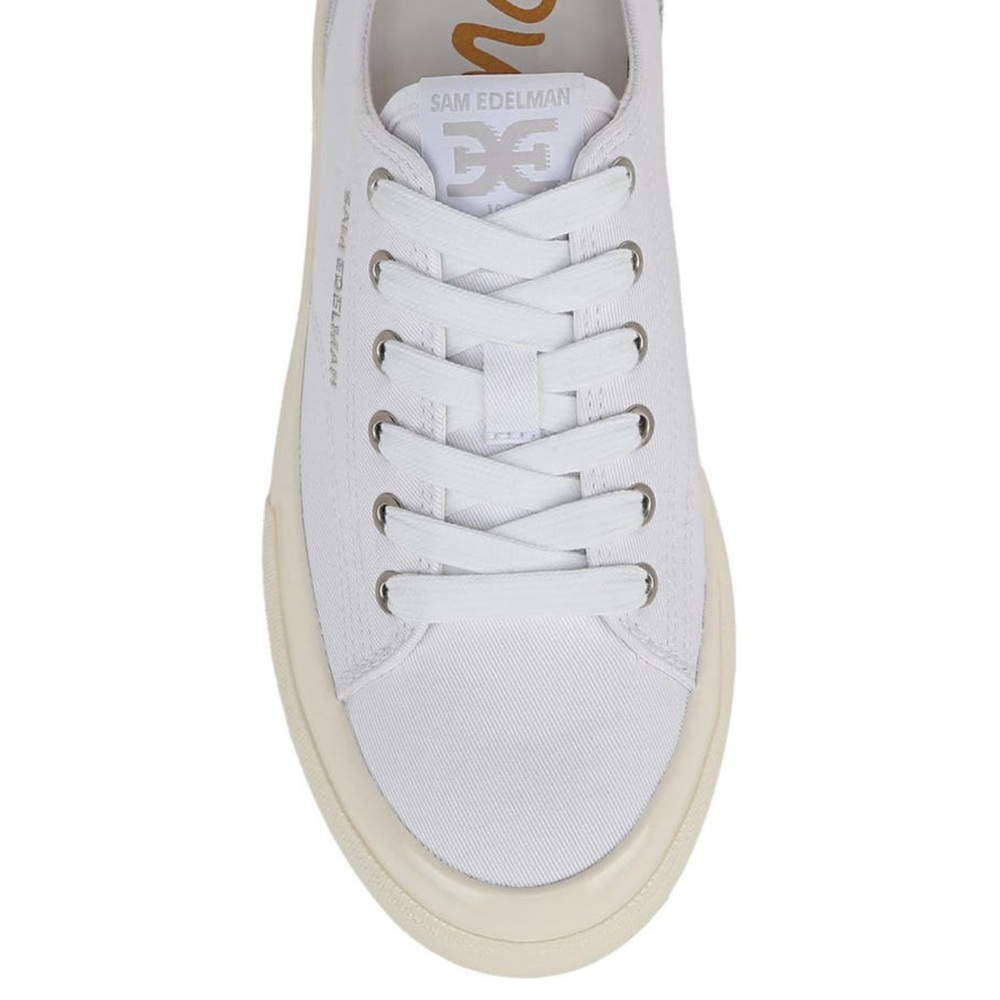 🌸SAM EDELMAN🌸 Sonia Platform Sneakers White Size: 7.5 - Picture 3 of 14